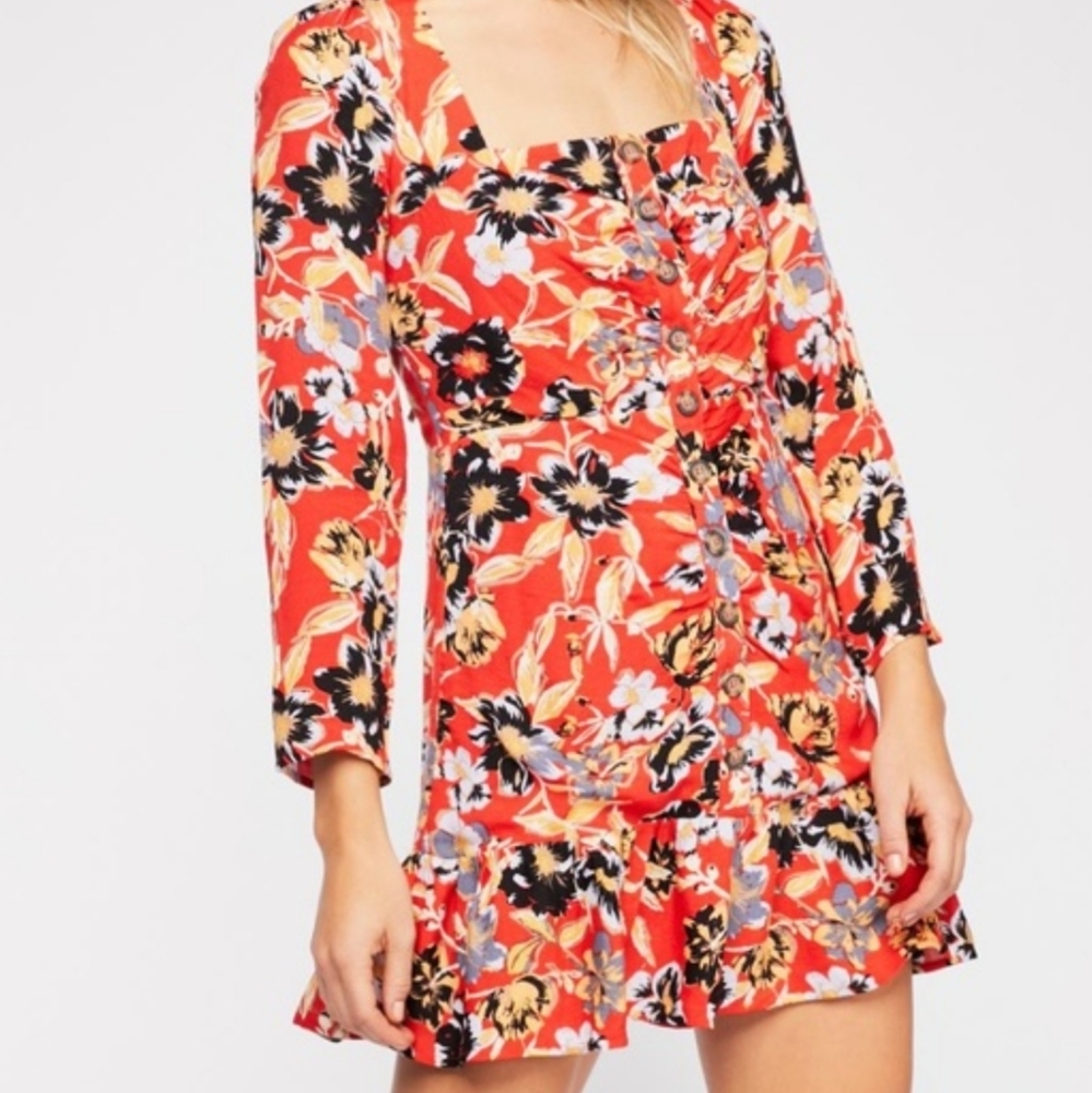 NWT Free People Mini Floral Dress